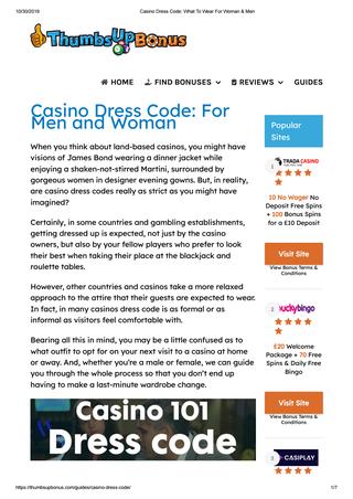 Genting casino dress code